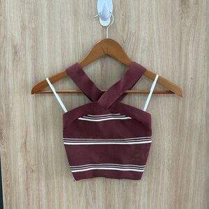 Aritzia Babaton Rib Knit Crop Tank